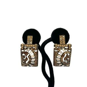 SweetRomance Earrings Art Deco Vintage Marquee Crystal Earrings Geometric